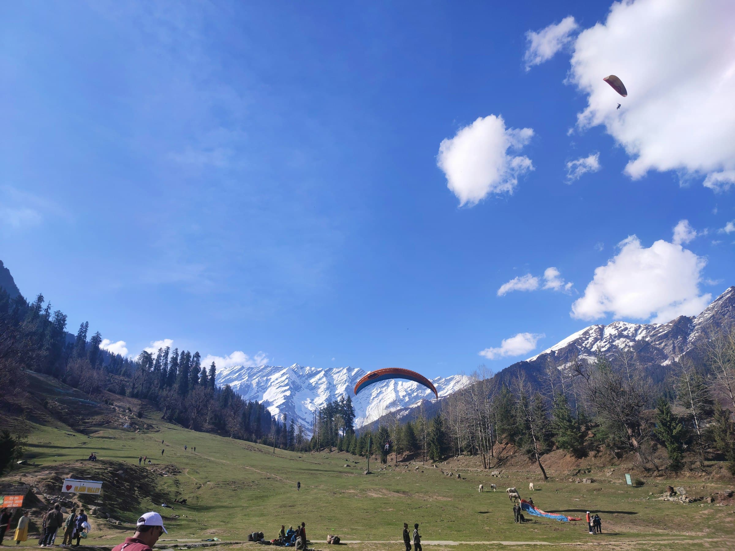 Solang Valley near Manali, with snow-capped peaks beyond