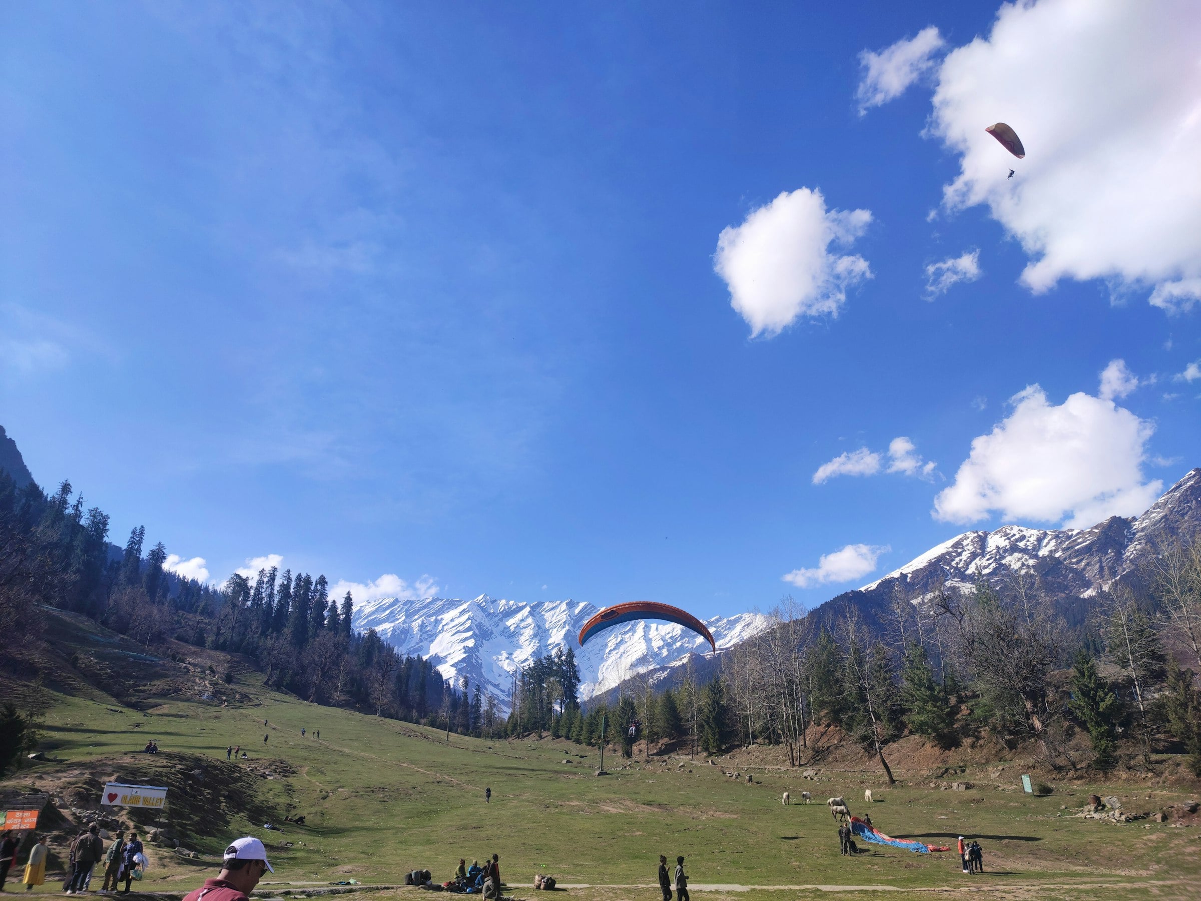 Solang Valley near Manali, with snow-capped peaks beyond